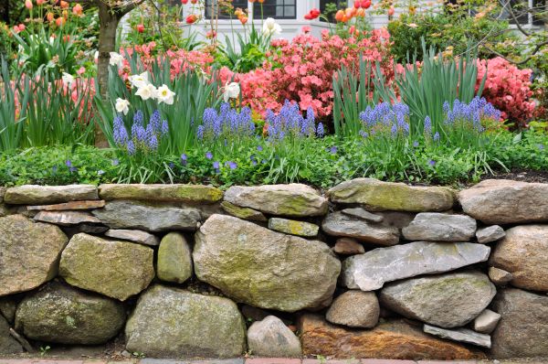 Stone Wall Hardscaping in Kent