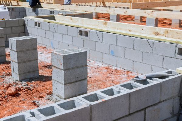 Cement Block Installation in Kent